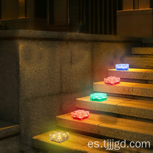 Luces de ladrillo de hielo led solar